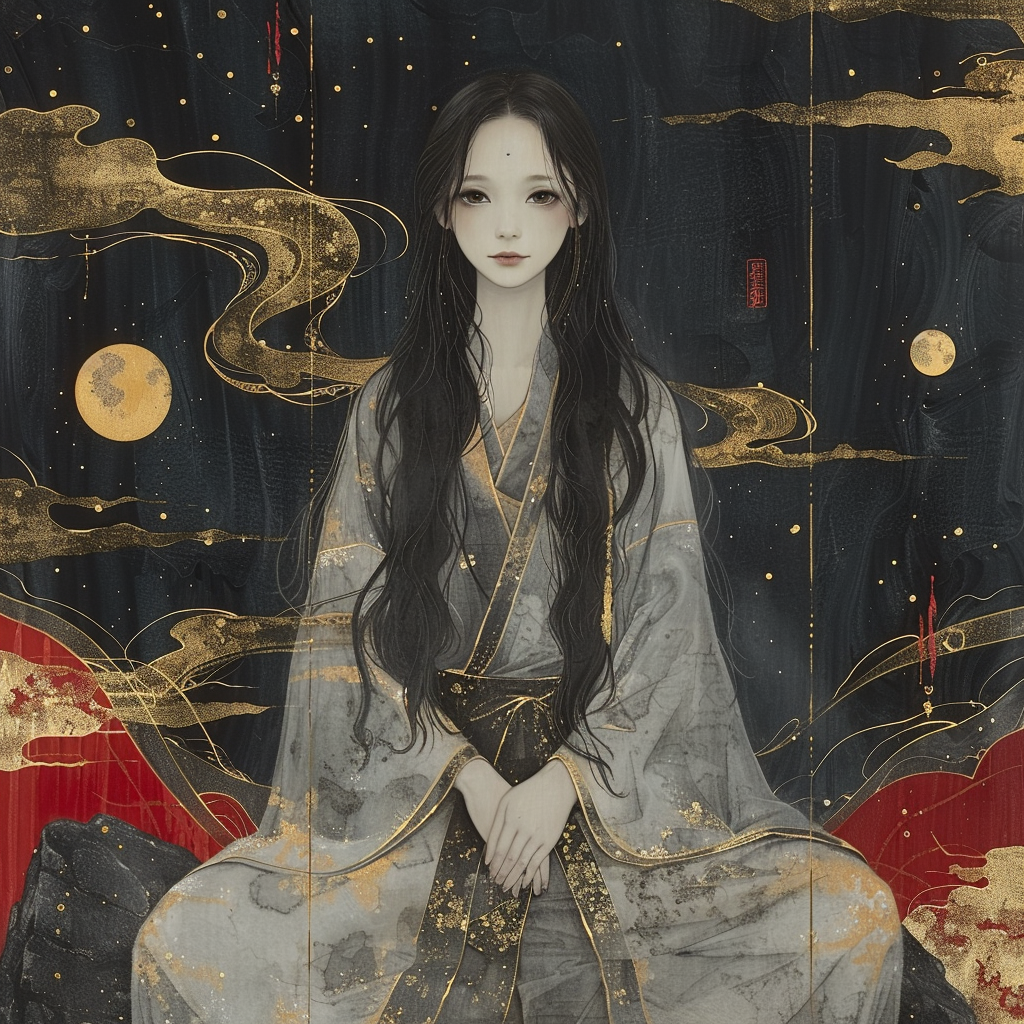 石長姫(いわながひめ)のイラスト